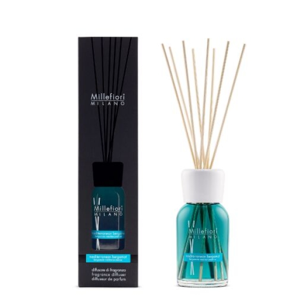 Millefiori Milano Reed Diffuser 250 ml - Mediterranean Bergamot Millefiori Milano Reed Diffuser 250 ml - Mediterranean Bergamot